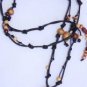 Gilligan's Wood and Leather Necklace Handmade in the USA Original Unique ~~~~~