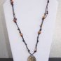 Gilligan's Wood and Leather Necklace Handmade in the USA Original Unique ~~~~~
