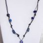 Gilligan's Glass Beads and Leather Necklace Handmade in the USA Original Unique