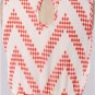 Womens Medium Dress NWT Medium Coral Chevron Dress Lined Gilligan's Boutique