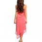 Womens Small Medium or Large Dress NEW High Low Dress Emerald Peach or Black
