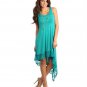 Womens Small Medium or Large Dress NEW High Low Dress Emerald Peach or Black