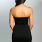 Womens Small Dress * NEW* Black and White Chevron Dress Strapless Mini Dress ~~