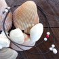 Large Hole Pearl and Leather Necklace Gilligans Boutique Made In USA N204 ~