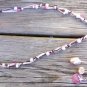 Freshwater Pearl and Leather Necklace Pearl Cluster Vintage Button Charms 518 ~~