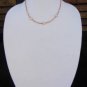 Large Hole Pearl and Leather Necklace Gilligans Boutique Made In USA N207 ~