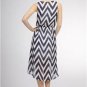Womens Small Dress NEW NWT Womens Small Navy Chevron Dress Gilligans Boutique ~