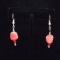 Gilligan's Womens Earrings Swarovski Crystals and Orange Beads Handmade In USA ~
