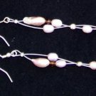 Gilligan's Seaside Pearl and Swarovski Crystals Earrings Made in USA Unique ~~~~