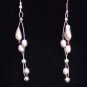 Gilligan's Seaside Pearl and Swarovski Crystals Earrings Made in USA Unique ~~~~
