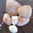 Pearl and Leather Necklace Large Hole Beads Gilligans Made In USA N128 ~~~~~~~~~