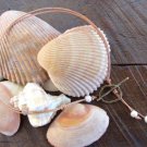 Pearl and Leather Necklace Large Hole Beads Gilligans Made In USA N130 ~~~~~~~~~