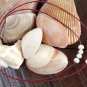 Large Hole Pearl and Leather Necklace On Burgundy Leather Made In USA N133 ~