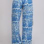Womens Medium Pants NEW NWT Tribal Pattern Blue Pants Gilligans