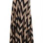 Womens Large Skirt * NEW * Chevron Skirt Maxi Zigzag Skirt Gilligans Boutique