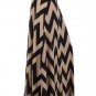 Womens Large Skirt * NEW * Chevron Skirt Maxi Zigzag Skirt Gilligans Boutique