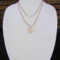Large Hole Pearl and Leather Necklace Gilligans Boutique Made In USA N202 ~