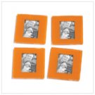 4 Piece Glass Photo Coaster Set