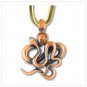 38225 abstract serpintine pendant