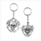 38221 pewter skull keychain set