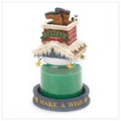 90022 santa down the chimney chandle topper