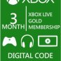 Xbox Live 3 Month Gold Membership Card Code - Immediate Delivery Email