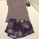 Nike Girls Shirt & Shorts  Dri-Fit   2 Pcs Size 6