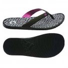 New Adidas woman's size 9 polkassage black/pink flip flop/sandals