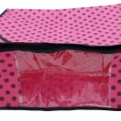 5 Pack / Designer Red Color Plastic Clothes Saree Storage / Cover / Large