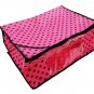 5 Pack / Designer Red Color Plastic Clothes Saree Storage / Cover / Large