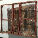 5 Pack/SARI-SAREE/LEHENGA COVER-BAGS-PACKAGING-STORAGE ONE SIDE CLOTH CLEAR (5)