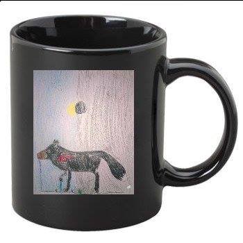 Eclipse Wolf- Black Coffee Mug