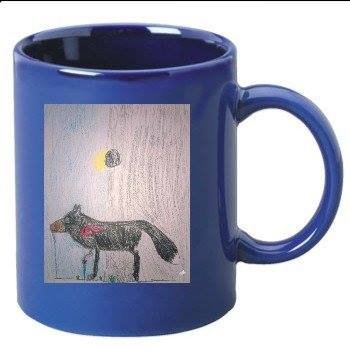Eclipse Wolf- Blue Coffee Mug