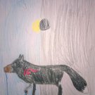 Eclipse Wolf Fleece Blanket
