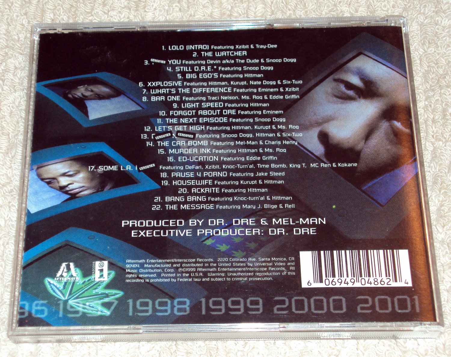 Dr dre cd promo 2001