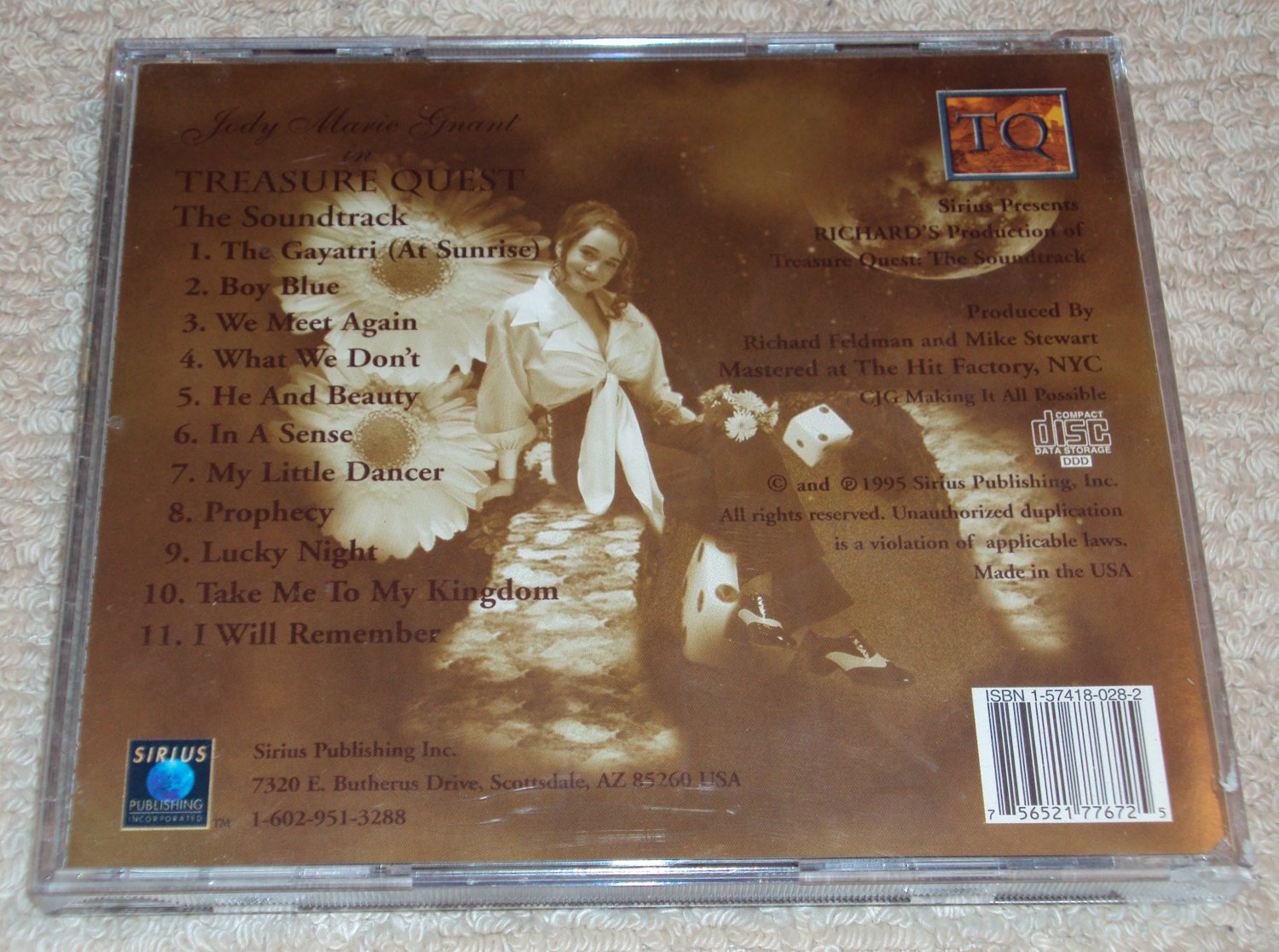 Treasure Quest The Soundtrack CD Jody Marie Gnant