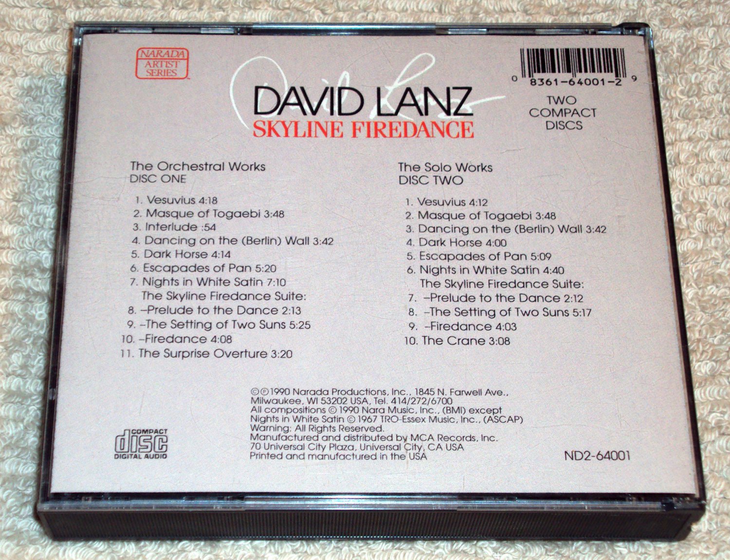 David Lanz – Skyline Firedance (2 CD Set)