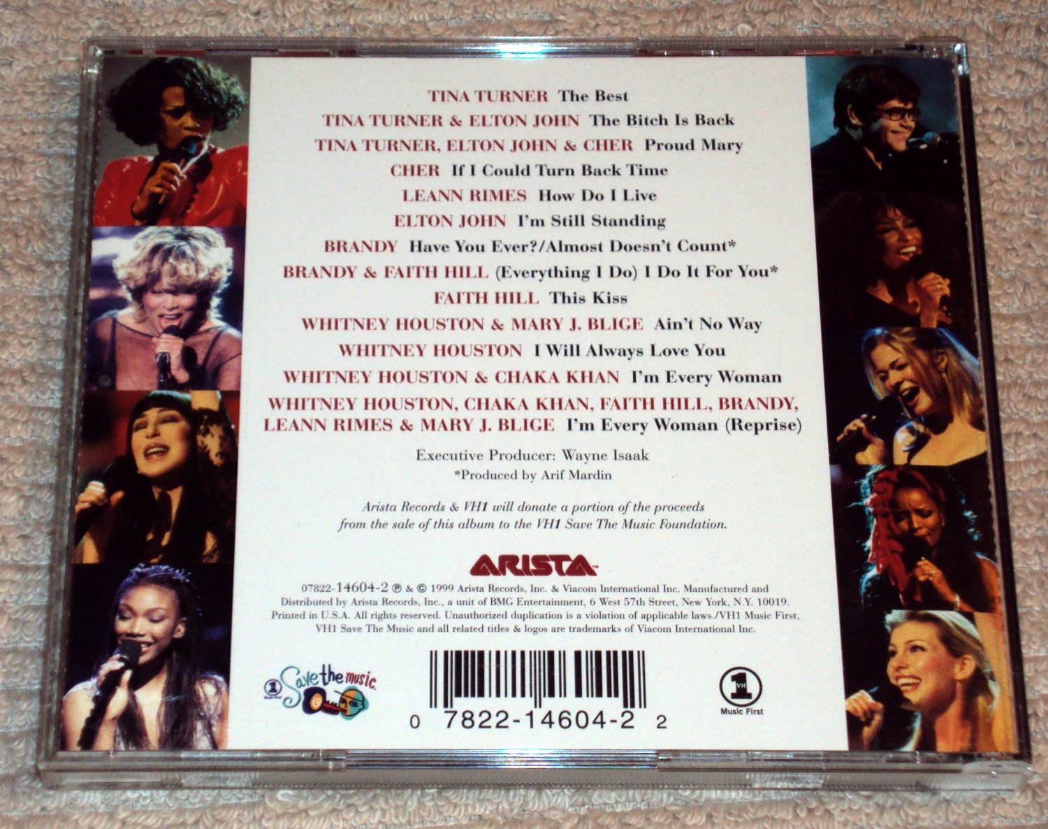 VH1 Divas Live/99 (CD, 13 Tracks) Whitney, Cher, Tina, Brandy, Rimes…