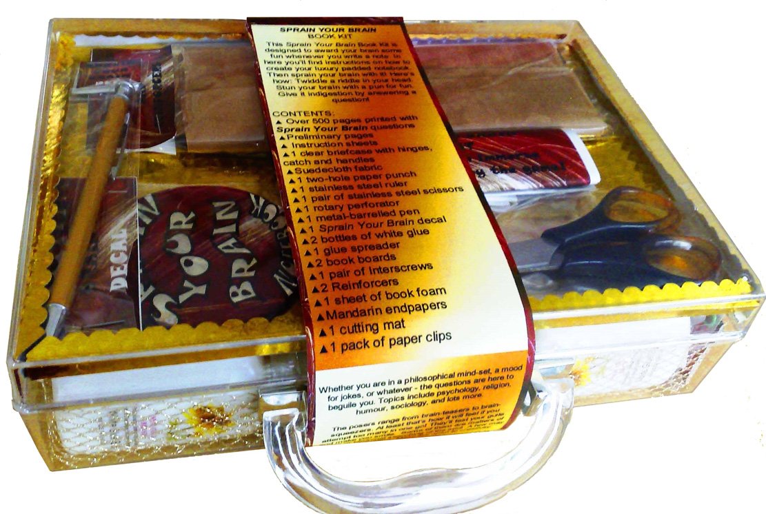 BOOK KIT with Sprain Your Brain questions, puns etc.