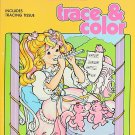 Lady Lovely Locks Trace & Color Coloring Book Golden 1987 new retro 80's