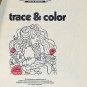 Lady Lovely Locks Trace & Color Coloring Book Golden 1987 new retro 80's