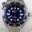 Bulova Men's Precisisionist 98B168 Teal Analog Date Stainless Watch dress sporty