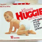 Vintage Huggies Diapers pack of 18 damaged box from 1978 plastic thick daytime