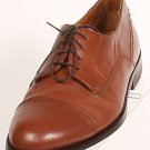 BOSTONIAN LEATHER BROWN CAP TOE DRESS DERBY FIRST FLEX FLORENTINE 9.5 W ITALY