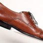 BOSTONIAN LEATHER BROWN CAP TOE DRESS DERBY FIRST FLEX FLORENTINE 9.5 W ITALY