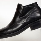 Kenneth Cole Black Leather Ankle Boots  Men's Size 11 made in Italy moc toe