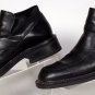 Kenneth Cole Black Leather Ankle Boots  Men's Size 11 made in Italy moc toe