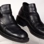 Kenneth Cole Black Leather Ankle Boots Men's Size 11 made in Italy moc toe