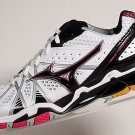 Mizuno Women's Wave Tornado 9.5 wide Volleyball Shoe White/Pink high traction