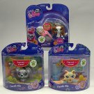 Littlest Pet Shop lot of 3 #1825 spaniel Fanciest pets #1839 cat #1837 koala